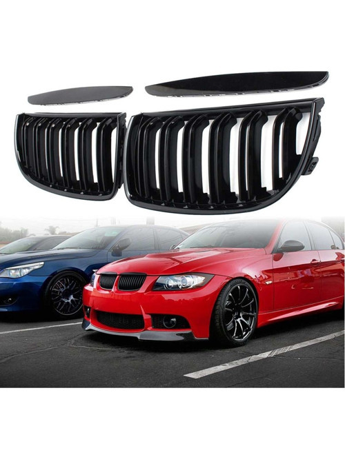 bmw e90 2005.2008 uyumlu plastik parlak siyah m3 böbrek-panjur