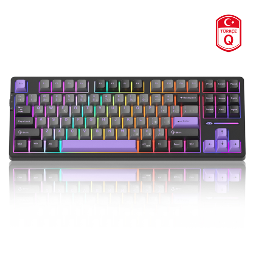 Light87 87 Tuş RGB Hot-Swap Kablosuz Mekanik Gaming Klavye