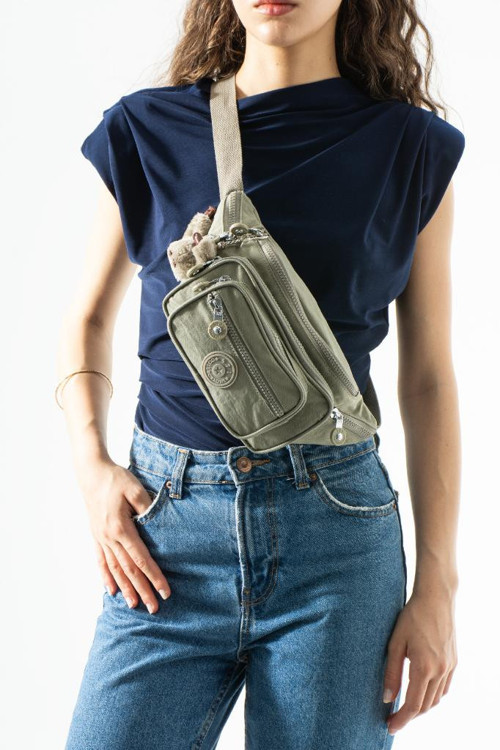 Unisex Bel Çantası Free Bag Klinkır Kumaş Hafif Yağmur Geçirmez Kumaş Çok Cepli 571 Collection
