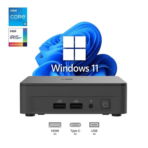 NUC13 PRO SLIM KIT BAREBONE i5-1340P 4GB RAM 2TB SSD WİN11PRO MINI BİLGİSAYAR NUC13ANKi5 A26