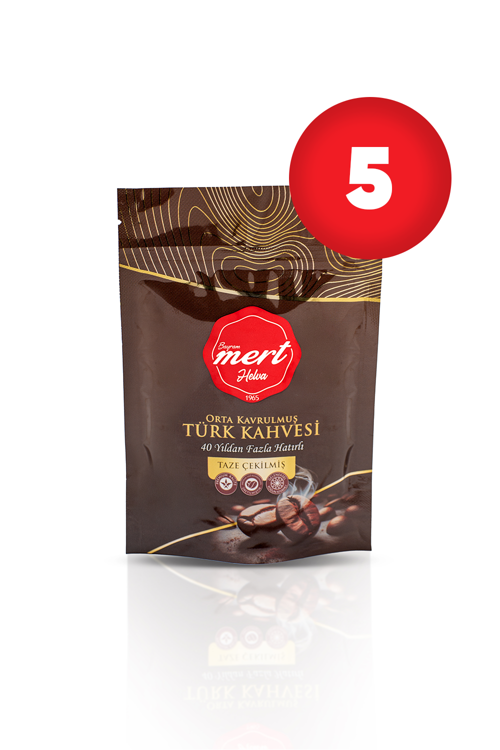Yumuşak İçimli Mert Türk Kahvesi 5'li Fırsat Paketi (500gr)