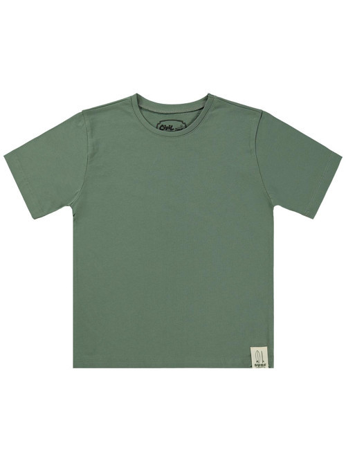 Basic Surf Etiketli 6-9 Yaş Tişört - Haki