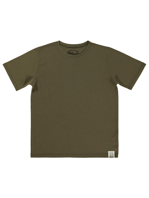 Basic Surf Etiketli 10-13 Yaş Tişört - Haki