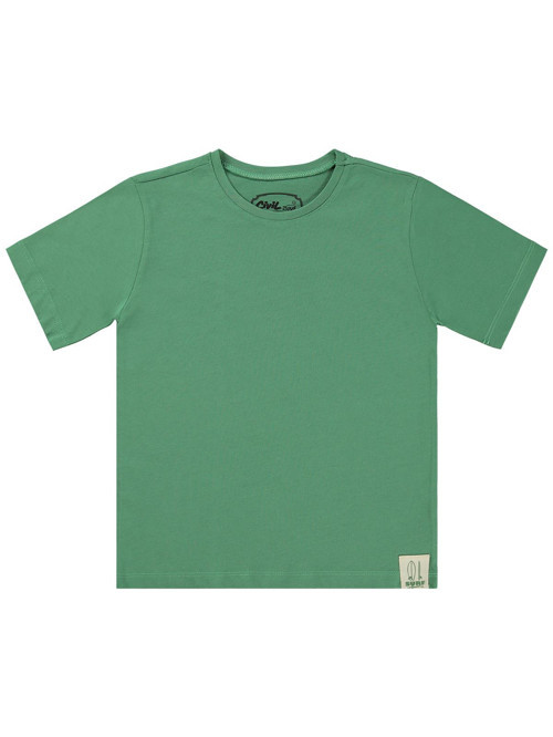 Basic Surf Etiketli 6-9 Yaş Tişört - Yeşil