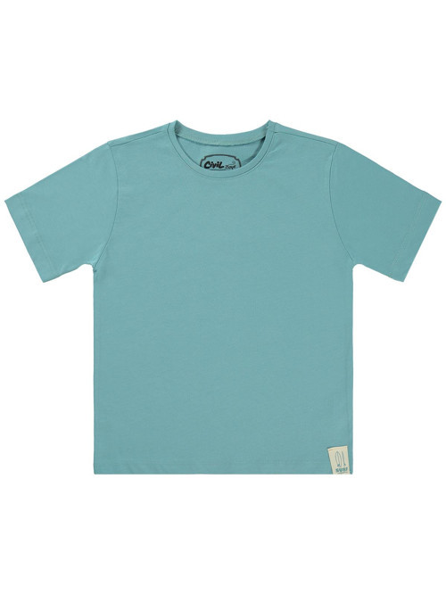 Basic Surf Etiketli 6-9 Yaş Tişört - Mavi