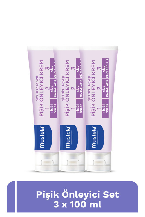 Pişik Önleyici Doğal Kökenli Bakım Kremi 3’Lü Set 100 Ml X 3