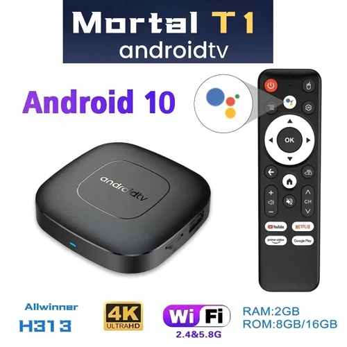 Mortal T1.Android Tv Box 2gb Ram -16 gb Hafıza Android 12 Tvbox (5250)