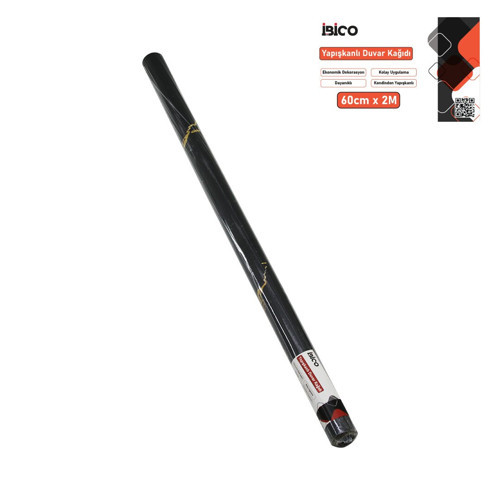 2MT X 60CM SİYAH MERMER DESENLİ TEZGAH ÜSTÜ FOLYO STİCKER - DUVAR KAĞIT KENDİNDEN YAPIŞKANLI - EKO DEKORASYON - DAYANIKLI (5250)