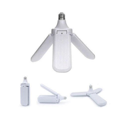3 KOLLU PERVANE MODELİ BEYAZ LED LAMBA AMPUL 24W - E27 (5250)