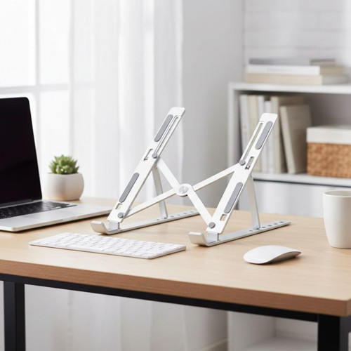 Plastik Katlanır Tablet Standı – Ayarlanabilir Açılı, Taşınabilir Masaüstü Telefon ve Tablet Tutucu Stand (5250)
