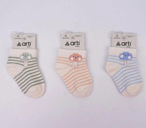 Taner Aksesuarlı Erkek Bebek Soket Çorap K46346 Asorti - Asorti - 18-24 Ay
