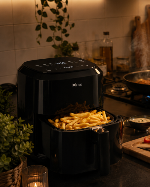 uygun 1360W Yağsız Sıcak Hava Fritözü 4 Litre Dokunmatik Air Fryer popüler