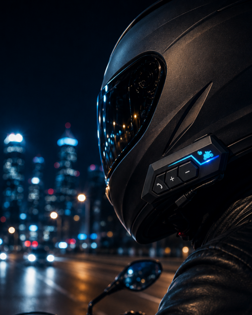 uygun Bluetooth Motosiklet Kask Kulaklığı Mikrofonlu Kablosuz Sürüş Intercomu popüler