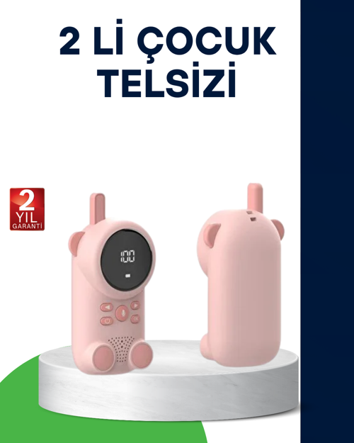 uygun LCD Ekranlı Bebek Telsizi – İki Yönlü Ses, Uzun Menzil, Çocuk Dostu Tasarım popüler