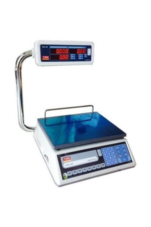 Tel030bd 30 Kg Yandan Boyunlu Lcd Ekran Terazi