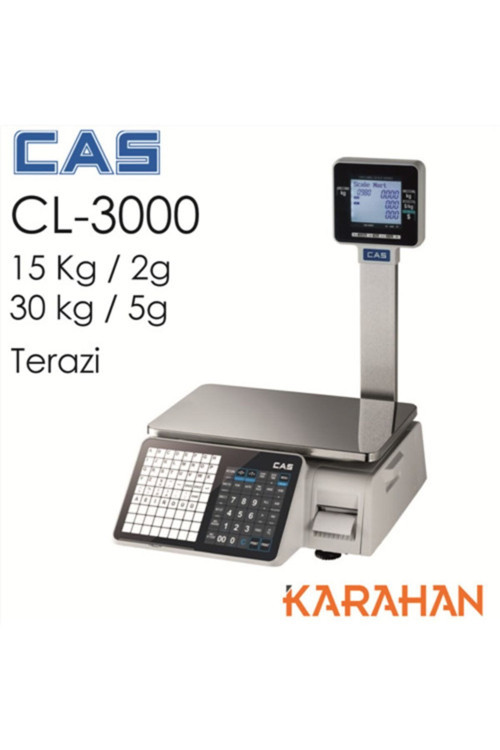 Cl 3000 Karekod Barkod Terazi 15 Kg
