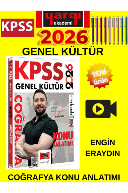 2026 Kpss Genel Kültür Coğrafya Konu Anlatımı (Engin Eraydın)+Tablet Kalem