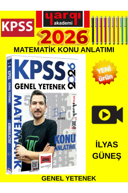 2026 Kpss Genel Yetenek Matematik Konu Anlatımı (İlyas Güneş)+Tablet Kalem