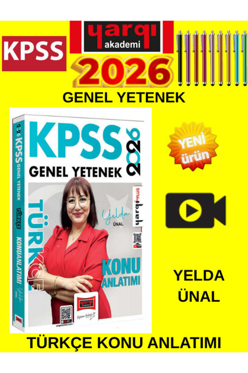 2026 Kpss Genel Yetenek Türkçe Konu Anlatımı (Yelda Ünal)+Tablet Kalem