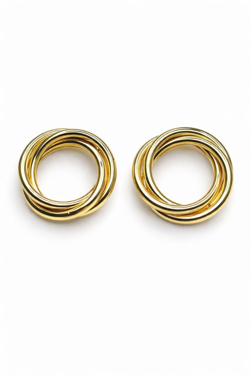 Kadın Çelik Gold Küpe / Günlük Kullanıma Uygun