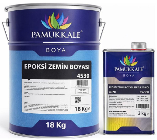 4530 Solventli Epoksi Zemin Boyası 21 Kg Ral 7030 Taş Grisi
