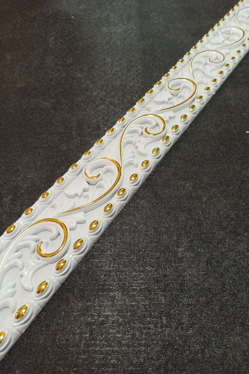 Decogold Beyaza Altın Saray Tavan Bordür 8,5X102,5 Cm