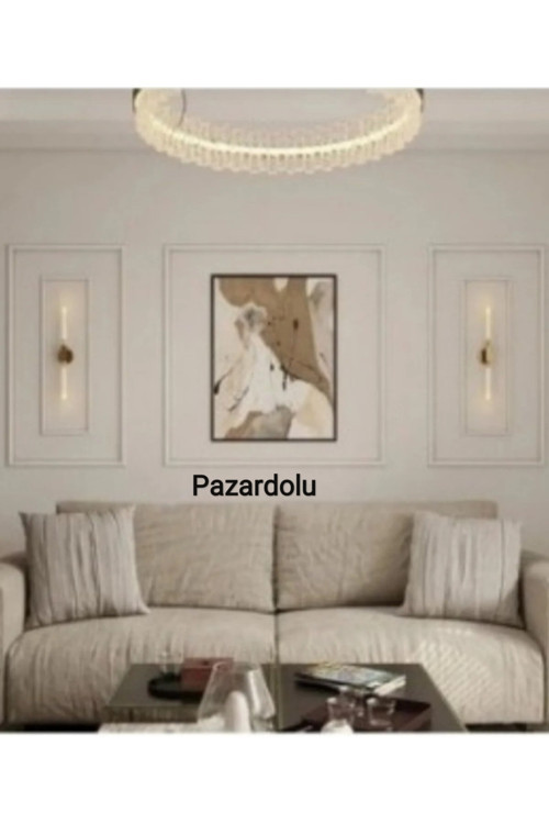 Pazardolu Dekoratif Boyanabilir Duvar Çıtası Hazır Kesimli 2,5 Cm Çıta