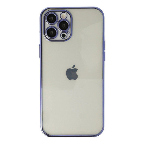 Apple İphone 12 Pro Max Kılıf Razer Lensli Silikon - Mor