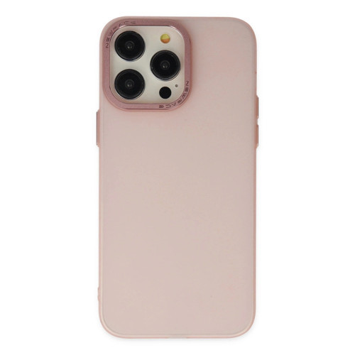 Apple İphone 13 Pro Max Kılıf Modos Metal Kapak - Pembe
