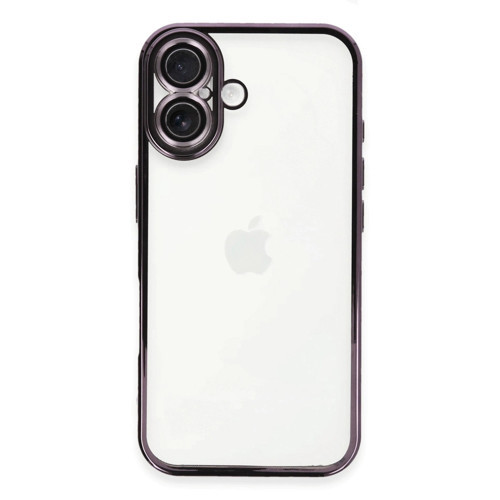 Apple İphone 16 Plus Kılıf Razer Lensli Silikon - Mor