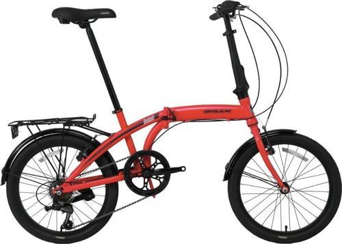 Twin-S Katlanır Bisiklet V Fren 20 Jant 32 Cm Kadro Kırmızı - Siyah