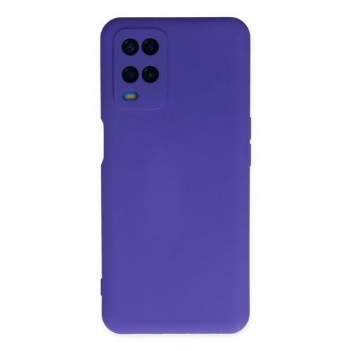 Oppo A54 4g Kılıf Nano İçi Kadife Silikon - Mor