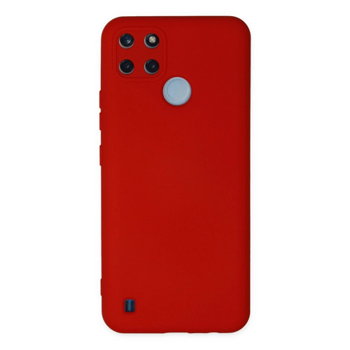 Realme C25y Kılıf Nano İçi Kadife Silikon - Kırmızı