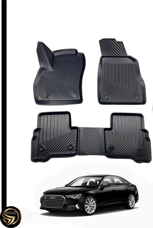 Audi A6 2018+ 3D Havuzlu Oto Paspas Kauçuk Sky