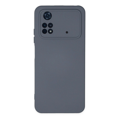 Xiaomi Poco M4 Pro 4g Kılıf Nano İçi Kadife Silikon - Gri