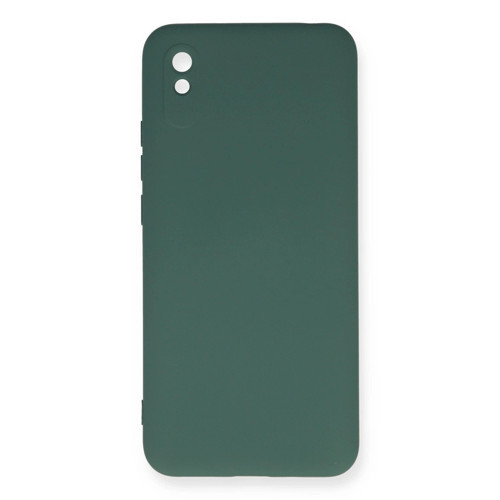 Xiaomi Redmi 9a Kılıf Nano İçi Kadife Silikon - Koyu Yeşil