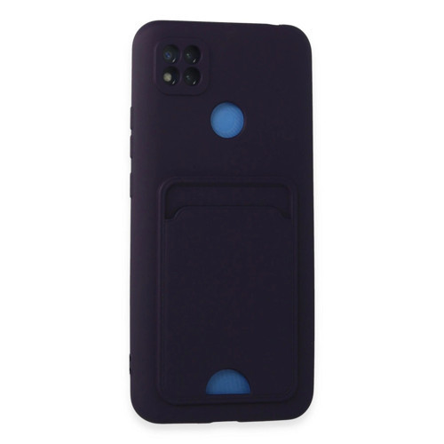 Xiaomi Redmi 9c Kılıf Kelvin Kartvizitli Silikon - Derin Mor