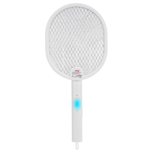 ASONIC AS-A26 Beyaz 3000V Raket Tipi UV Mor Işıklı 1200mAh Bataryalı Şarj Edilebilir Katlanabilir Si