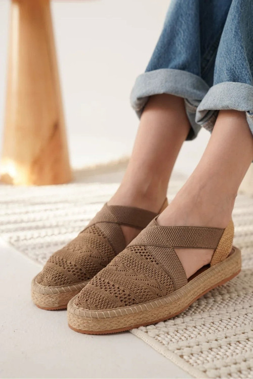 Kadın Vizon Espadril Ayakkabı TR19MY01D