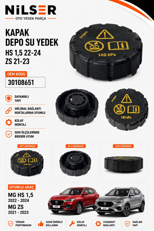 MG HS Yedek Su Depo Kapak 2022-2024 1.5