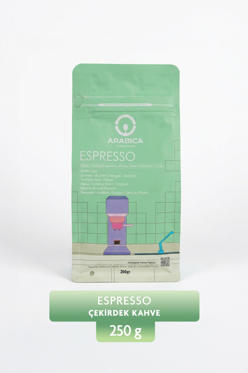 Espresso Kahve 250g Çekirdek Kahve Taze Kavrulmuş