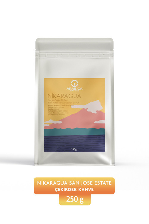 Nikaragua San Jose Estate 250g Çekirdek Kahve Taze Kavrulmuş