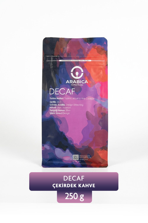Kafeinsiz Çekirdek Kahve 250g – Decaf Arabica Kahve