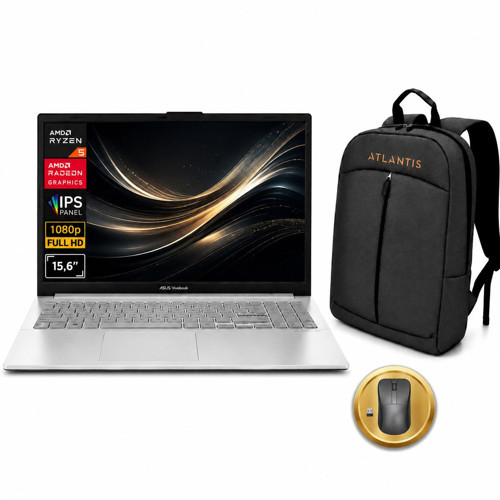 Vivobook 15 Ryzen 5 7520U 8GB 1TB SSD 15.6" FreeDOS E1504FA-BQ4463 A10 Notebook + Çanta + Mouse