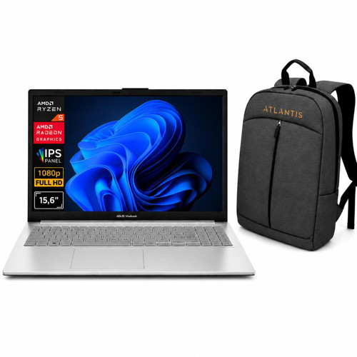 Vivobook Go 15 Ryzen 5 7520U 8GB 1TB SSD 15.6" FHD Win11Pro E1504FA-BQ4463 A16 Notebook + Çanta