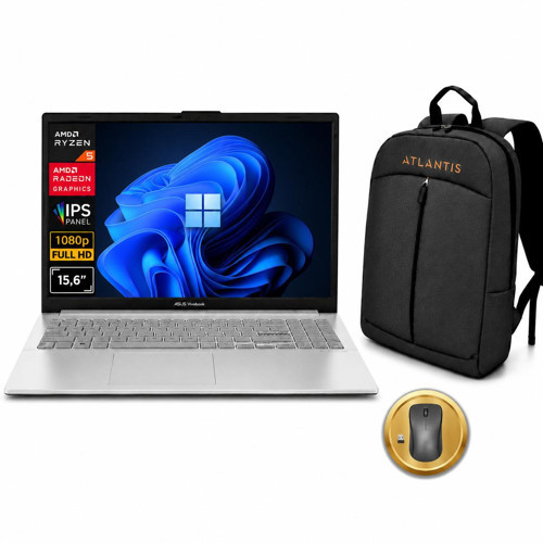 Vivobook 15 Ryzen 5 7520U 8GB 1TB SSD 15.6" Win11Pro E1504FA-BQ4463 A22 Notebook + Çanta +Mouse