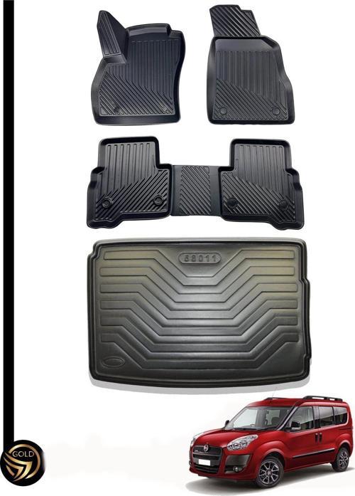 Fiat Doblo 2010+ 3D Havuzlu Paspas + İkili Set