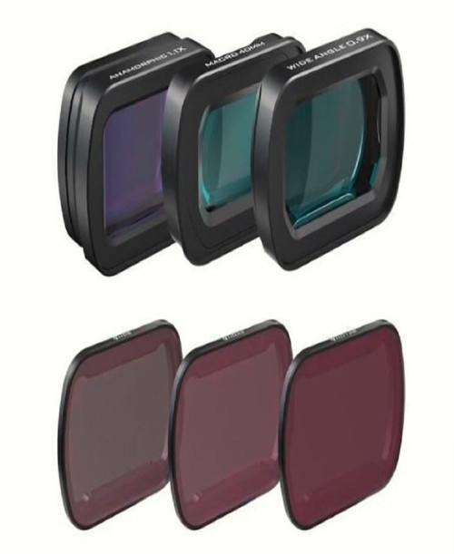 DJI OSMO POCKET 3 - LENS & ND FILTERS KIT MACRO, WIDE-ANGLE ANAMORPHIC LENSES & ND8/32/128 FILTERS