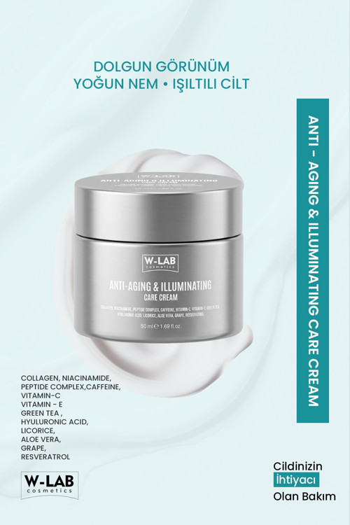Anti-Aging & Illuminating Cream 50 Ml Yüz, Boyun ve Dekolte Aydınlatıcı Yaşlanma Karşıtı Krem