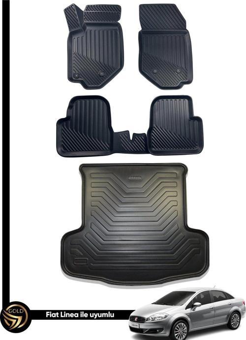 Fiat Linea 3D Havuzlu Paspas + Bagaj Havuzu İkili Set